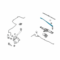 OEM 2018 Ford Police Interceptor Sedan Wiper Arm Diagram - AA5Z-17526-A