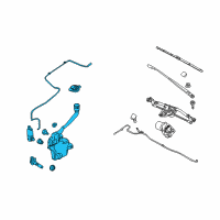 OEM 2016 Ford Taurus Reservoir Assembly Diagram - DA5Z-17618-D
