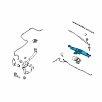 OEM 2014 Ford Special Service Police Sedan Wiper Transmission Diagram - DG1Z-17566-A