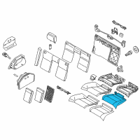 OEM BMW 335is Seat Upholstery, Left Diagram - 52-20-9-113-029