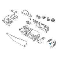 OEM Infiniti Power Socket Assembly Diagram - 25331-5NA1A