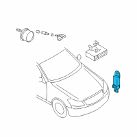 OEM 2016 Infiniti Q70 Antenna Tire Pressure Diagram - 40740-1LA0A