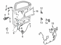 OEM 2022 Buick Encore GX Lock Rod Diagram - 42716289