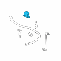 OEM 2009 Lexus RX350 Bracket, Rear Stabilizer Bar, NO.1 Diagram - 48832-0E060