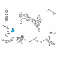 OEM Hyundai Santa Fe Sport Bracket-Shock Absorber Upper, LH Diagram - 55381-2W000