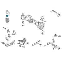 OEM 2014 Kia Sorento Pad-Rear Spring Upper Diagram - 553312W000