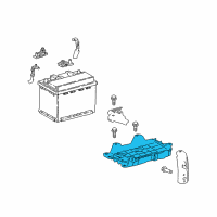 OEM 2019 Toyota RAV4 Battery Tray Diagram - 74404-06190