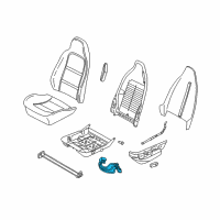 OEM 2000 BMW Z3 Switch For Longit./Vertical Adjustm., Left Diagram - 61-31-8-413-895