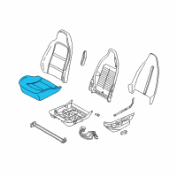 OEM 1998 BMW Z3 Seat Upholstery Diagram - 52-10-8-407-796