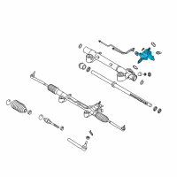 OEM 2010 Infiniti EX35 Power Steering Gear Sub Assembly Diagram - 49210-1BA2A