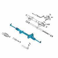 OEM 2013 Infiniti EX37 Power Steering Gear & Linkage Assembly Diagram - 49001-1BA2B