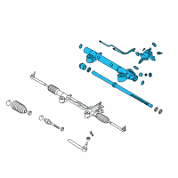 OEM 2012 Infiniti EX35 Power Steering Gear Assembly Diagram - 49200-1BA2B