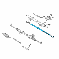 OEM Infiniti Power Steering Rack Assembly Diagram - 49271-1BA1A