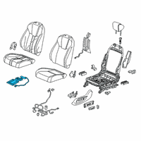 OEM 2020 Honda Insight Heater Complete Left, Front Diagram - 81534-TXM-A71