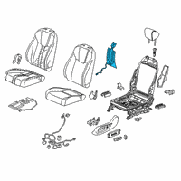OEM 2020 Honda Insight Heater Complete Left, Front Diagram - 81524-TXM-A71