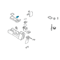 OEM Ford Escape Front Cup Holder Diagram - 8L8Z-7813562-AD