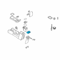 OEM Mercury Rear Cup Holder Diagram - 8L8Z-7813562-AA