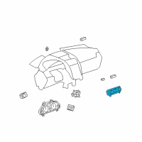 OEM Saturn Lostar Dash Cluster Switch-Heater Control Diagram - 25932037