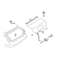 OEM 2003 Nissan Altima Cable-Trunk Lid Opener Diagram - 84652-ZB000