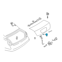 OEM 2007 Nissan Maxima Trunk Lock Assembly Diagram - 84630-7Y000