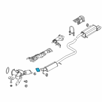 OEM 2019 Ford Fiesta Front Muffler Gasket Diagram - 2S6Z-9450-A