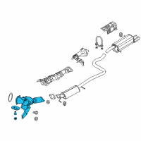 OEM 2017 Ford Fiesta Catalytic Converter Diagram - D2BZ-5E212-A