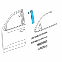 OEM 2020 Chevrolet Silverado 1500 Applique Diagram - 84945504