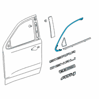 OEM Chevrolet Silverado 1500 LD Upper Molding Diagram - 84837700