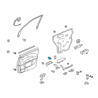 OEM 2010 Acura MDX Switch Assembly, Driver Side Automatic Door Lock Diagram - 35385-STX-A01