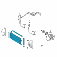 OEM 2018 Hyundai Elantra GT Condenser Assembly-Cooler Diagram - 97606-F2090