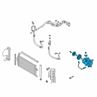 OEM Hyundai Elantra GT Compressor Assembly Diagram - 97701-G3100