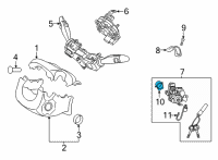 OEM 2021 Kia K5 Ignition Switch Assembly Diagram - 93110J7000