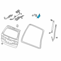 OEM Honda Control Unit, Power Tailgate Diagram - 74970-SHJ-A63