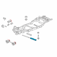 OEM 2020 Chevrolet Suburban Transmission Crossmember Diagram - 23208304