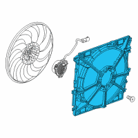 OEM 2016 Chevrolet Colorado Fan Shroud Diagram - 84909353