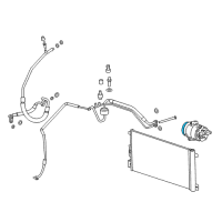 OEM 2010 Chevrolet Malibu Clutch & Pulley Diagram - 15231224