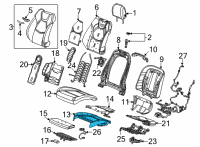 OEM 2020 Cadillac CT4 Seat Cushion Pad Diagram - 84849640