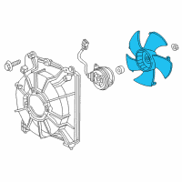 OEM 2013 Honda Insight Fan, Cooling Diagram - 19020-RB0-004