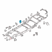 OEM 2017 Nissan Titan Bracket-Cab Mounting, 3RD Diagram - K5130-EZ1AA