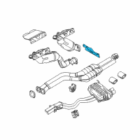 OEM 2005 BMW Z4 Bracket Exhaust Pipe Diagram - 18-20-7-521-196