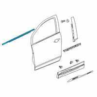 OEM 2021 Chevrolet Equinox Belt Molding Diagram - 84647757