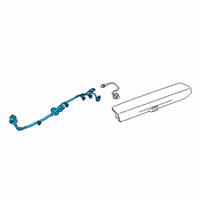 OEM 2020 Chevrolet Silverado 3500 HD HARNESS ASM-I/S RR VIEW MIR WRG Diagram - 84859039