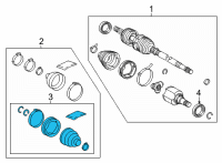 OEM Toyota Mirai Inner Boot Diagram - 04437-62010