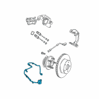 OEM 1999 Jeep Grand Cherokee Hose-Brake Diagram - 52128092AB