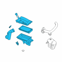 OEM Mercury Air Cleaner Assembly Diagram - BM6Z-9600-A