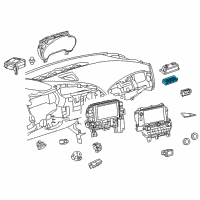 OEM 2017 Chevrolet Corvette Heater Control Diagram - 13506238