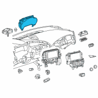 OEM 2015 Chevrolet Corvette Instrument Cluster Assembly Diagram - 23289072