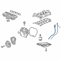 OEM Cadillac XT4 Oil Tube Diagram - 55487698