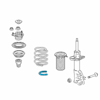 OEM 2019 Acura ILX Rubber, Right Front Spring (Lower) Diagram - 51684-TX6-A01