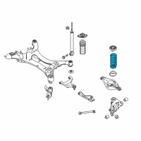 OEM 2019 Nissan Pathfinder Spring-Rear Suspension Diagram - 55020-9NF0B